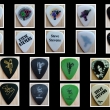 STEVE STEVENS - girl 2010 /  green gun 2006 /  purple gun 2008 / simple purple gun 2008 /  white signature 1990 / gold on black 2001 / white on black 2006 / green 2008 / photo 2011